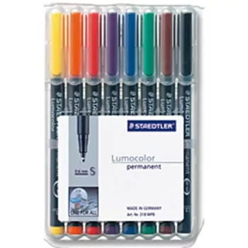 Permanentinis markeris Staedtler 313 WP8 juoda, mėlyna, ruda, žalia, oranžinė, raudona, violetinė, geltona
