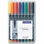 Permanentinis markeris Staedtler 313 WP8 juoda, mėlyna, ruda, žalia, oranžinė, raudona, violetinė, geltona