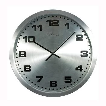 NeXtime klok 2906zw Mercure sieninis laikrodis, Ø25 cm, sidabrinis