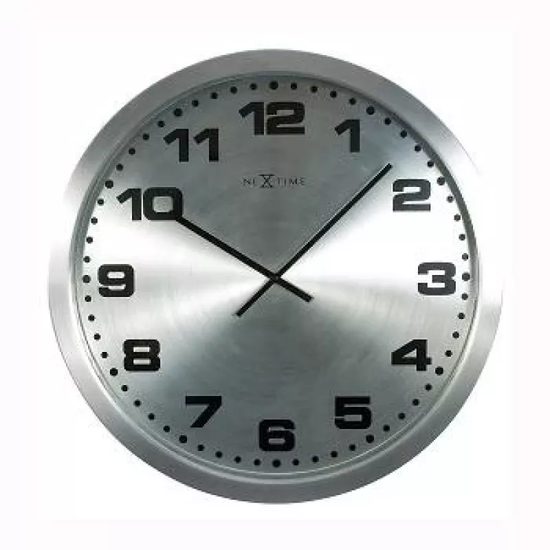 NeXtime klok 2906zw Mercure sieninis laikrodis, Ø25 cm, sidabrinis