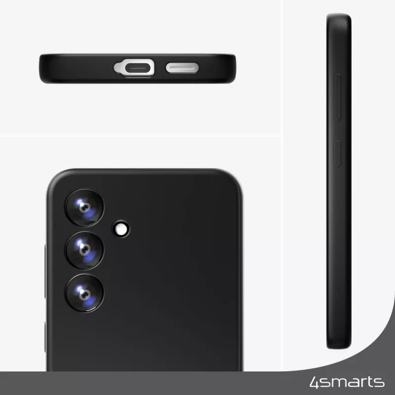 4smarts silikoninis dėklas Samsung Galaxy A55 16,8 cm (6,6 colio) juodas