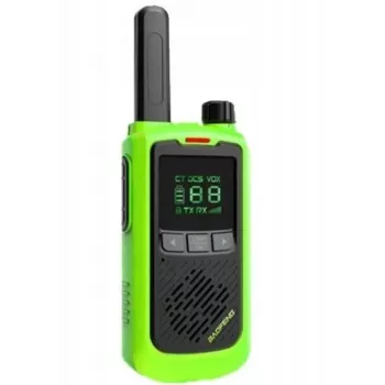Nešiojama racija Baofeng BF-T17 žalia – 16 kanalų, 5W, 400–470 MHz, 1500 mAh