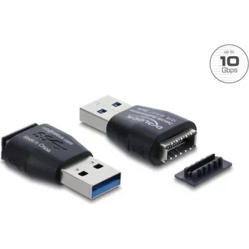 DELOCK lyties keitiklis USB Type-A į Type-E, modelis 67339, juodas