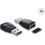 DELOCK lyties keitiklis USB Type-A į Type-E, modelis 67339, juodas