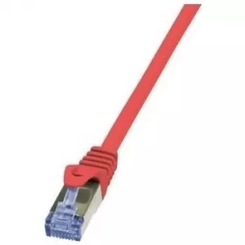 Sujungimo kabelis LogiLink 7,5 m RJ-45 Cat6a Raudonas