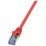 Sujungimo kabelis LogiLink 7,5 m RJ-45 Cat6a Raudonas