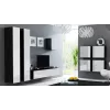 Cama uždara Spintelė VIGO '180' 180/40/30 baltas/juodas blizgus
