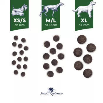 BALTICA regional flavours Small breeds Antiena su kriauše – sausas šunų ėdalas mažoms veislėms – 3 kg