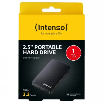 Nešiojamas kietasis diskas 1 TB atnaujintas, išorinis kietasis diskas (juodas)