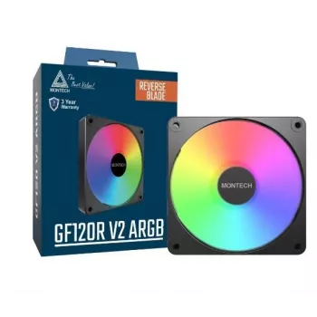 Montech GF120R V2 ARGB 120 mm kompiuterio korpuso ventiliatorius, juodas, 1 vnt.