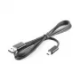 USB kabelis HTC DC-U300 Juodas Vyriškas/Vyriškas