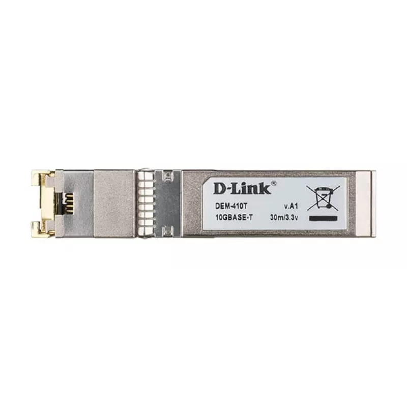 D-Link SFP+ 10GBASE-T Vario vario keitiklis, varinis, 10000 Mbit/s, SFP+, T, 30 m, 10 Gigabit Ethernet