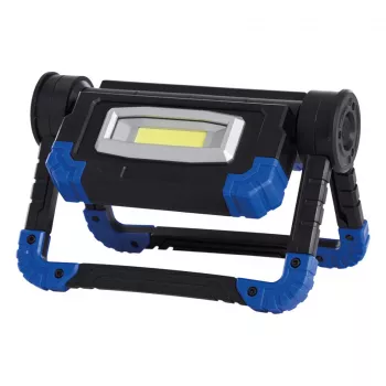 Darbinis šviestuvas RealPower 463617 prožektorius, LED 10 W, 2 lemputės, baterijos AA, IPX2, juodas
