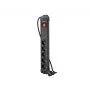 Lanberg SP1-05F-0300-BK ilgintuvas 3 m 5 kištukinių lizdų juodas