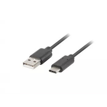 USB 2.0 laidas LANBERG CA-USBO-10CU-0005-BK — USB A į USB C, 0,5 m, juodas