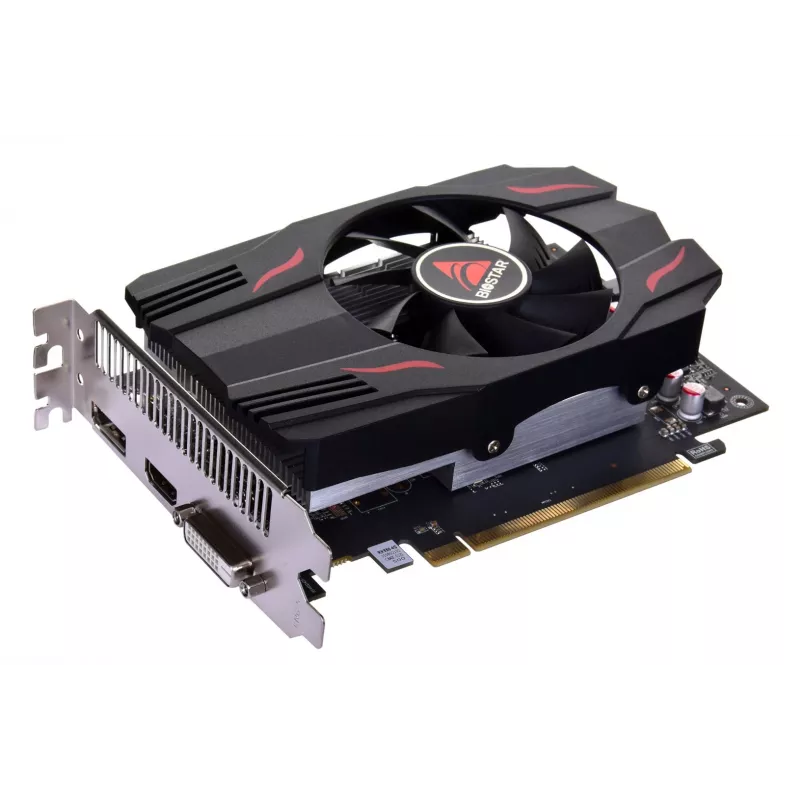 Vaizdo plokštė BIOSTAR Radeon RX 550 4 GB GDDR5, 1100 MHz GPU, 6000 MHz atmintis, 128 bit, PCIe 3.0, vienas ventiliatorius