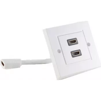Dvigubas HDMI sieninis lizdas ShiverPeaks 79510-2