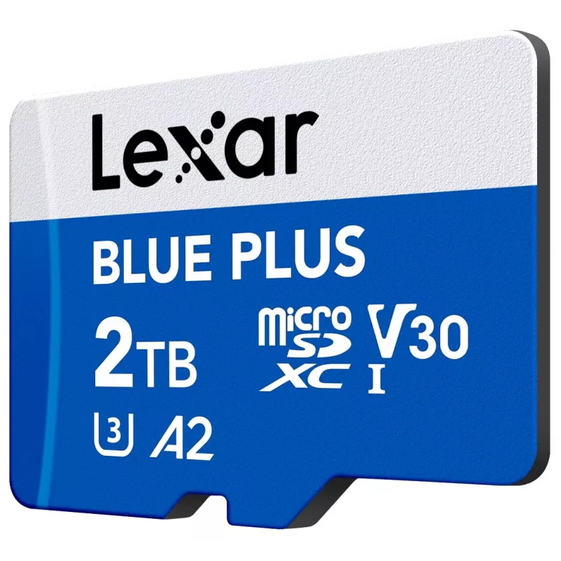 „Lexar BLUE PLUS“ atminties kortelė MicroSDXC 2 TB UHS‑I, 170 MB/s, U3 V30, atspari vandeniui