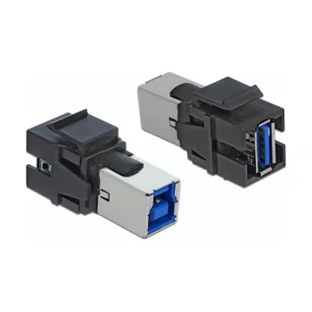 Keystone modulis DeLOCK 86395 Flat Black USB A