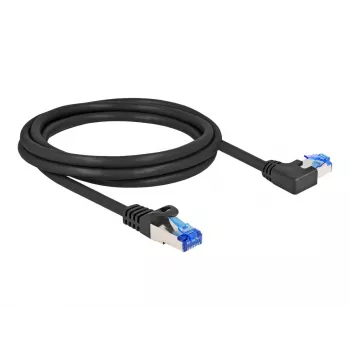 Tinklo kabelis DeLOCK RJ45 Cat.6A S/FTP 2m Juodas