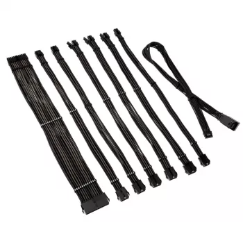 Prailginimo rinkinys Kolink Core Pro 12V 2x6-pin Type 1 – Jet Black/Gunmetal
