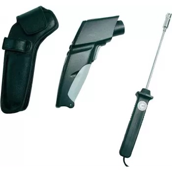 Termometras infraraudonasis testo 830 T2 — matavimo diapazonas nuo -30 iki +400 °C, nešiojamas bekontaktis termometras