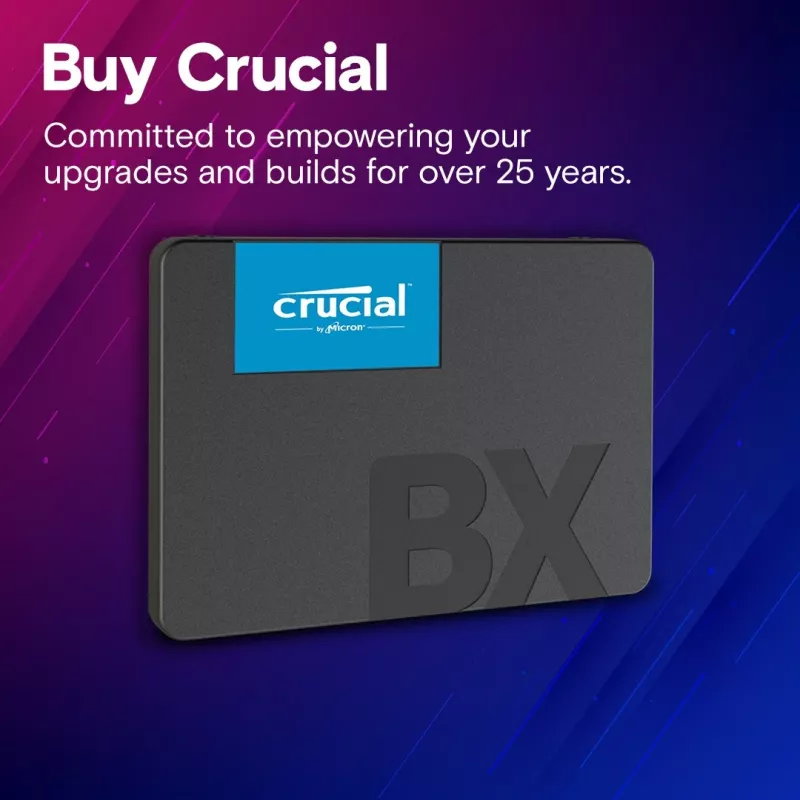 SSD diskas Crucial 4 TB 2,5 colio SATA 3D NAND CT4000BX500SSD1