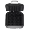 Vafelinė Adler AD 3087 – elektrinė belginių vaflių keptuvė, 2200 W, 2 stačiakampės plokštės 9×17 cm, juoda
