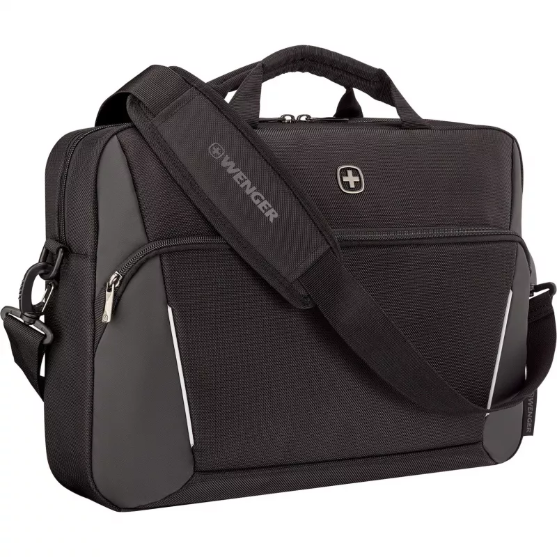 Portfelis nešiojamam kompiuteriui Wenger XE Compact Brief 16 su planšetės kišene, juodas