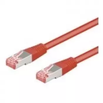 Wentronic Goobay CAT 6 jungiamasis kabelis, S/FTP (PiMF), raudonas, 15 m - LSZH halogenų neturintis, varinis (68284)