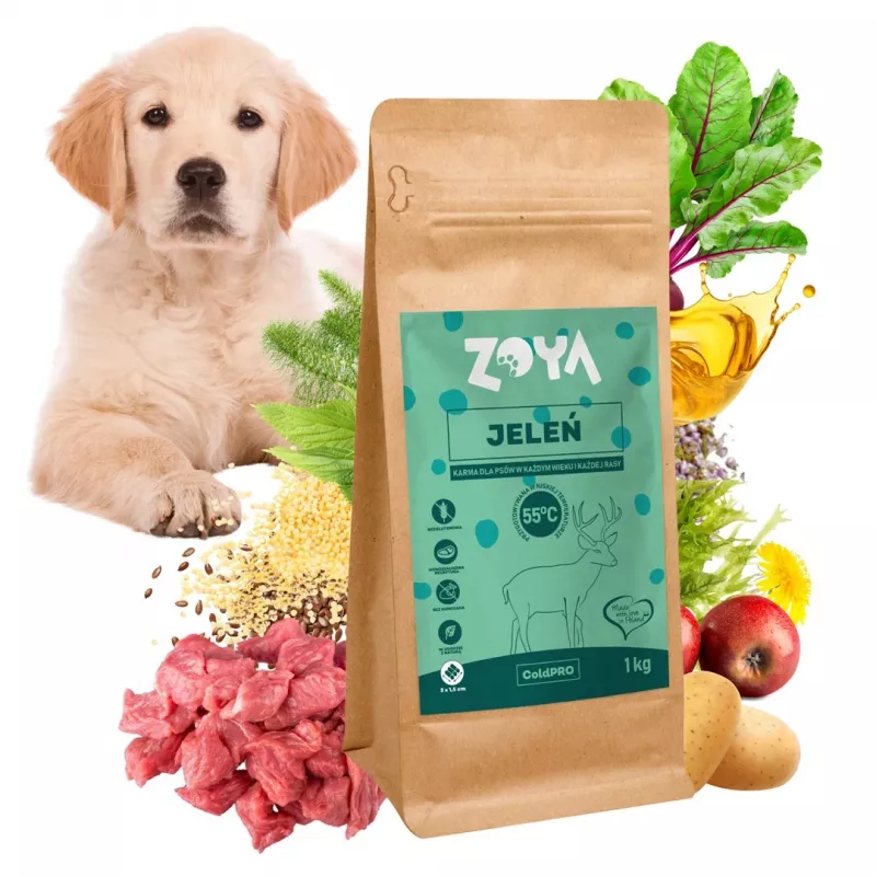 ZOYA ColdPRO Deer sausas šunų ėdalas su elniena - 1kg