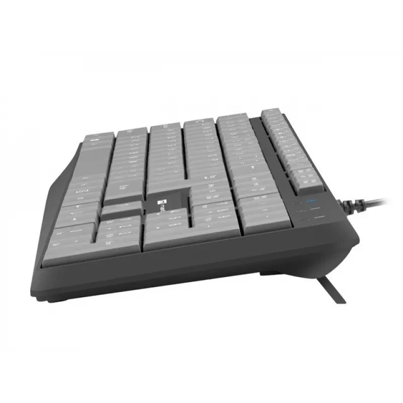 Pilno dydžio laidinė klaviatūra NATEC NKL-1507 USB QWERTY US International Pilka/Juoda, 105 klavišai, skaitmeninis blokas