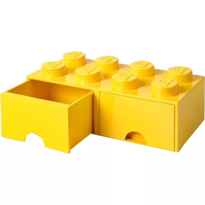 LEGO Drawer Brick 8 – geltonas (modelis 40061732) laikymo stalčius kaladėlėms ir smulkioms detalėms