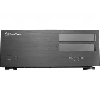 SilverStone Grandia GD08 - korpusas (Desktop) - SSI EEB - be maitinimo šaltinio - juodas - USB/Audio