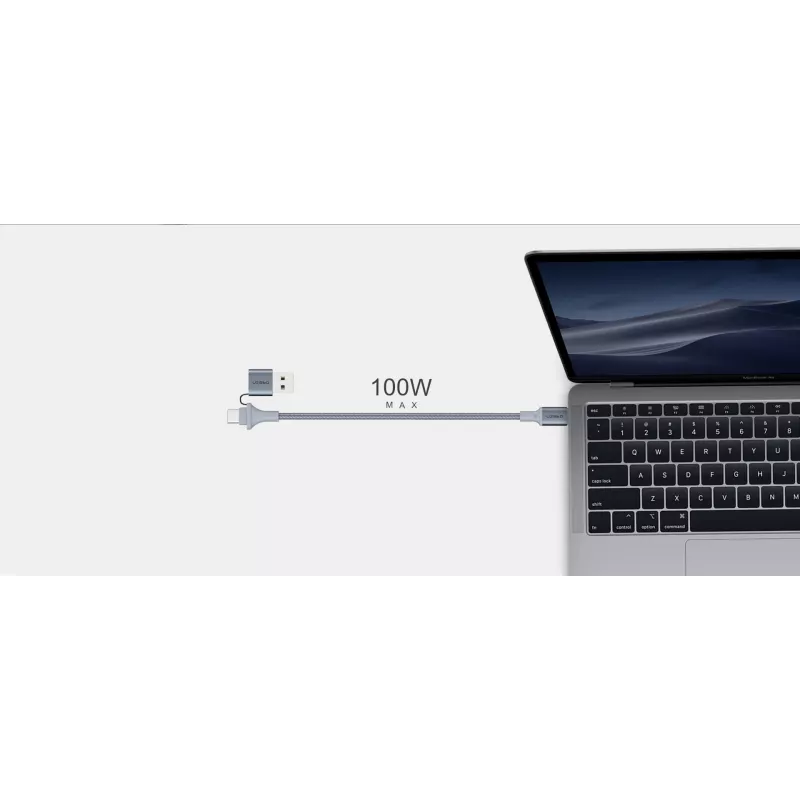 USB Type-C 2-in-1 laidas Orsen S8, 5A, 1,5 m (greitas įkrovimas/duomenys)