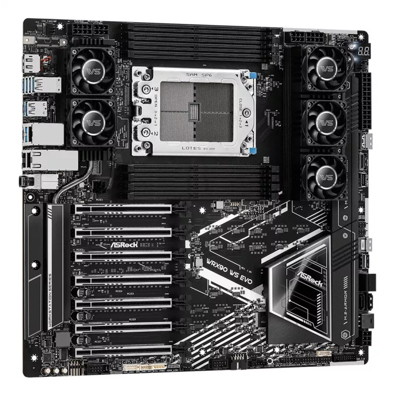 ASRock WRX90 WS EVO pagrindinė plokštė AMD WRX90 Socket sTR5 EEB