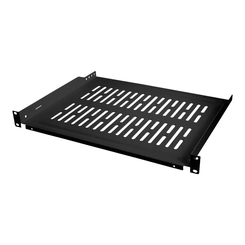 LogiLink stelažas - lentyna - juoda, RAL 9005 - 1U - 48,3 cm (19 colių)