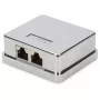 DIGITUS DN-93713 paviršinio montavimo dėžutė CAT 6A 2 prievadai