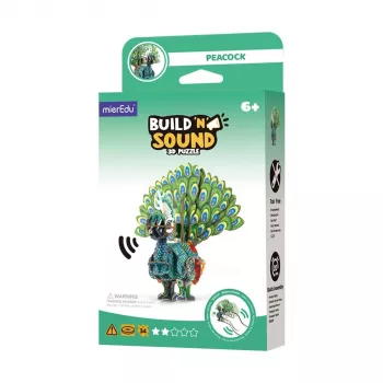 MierEdu 3D dėlionė su garsu – Povas