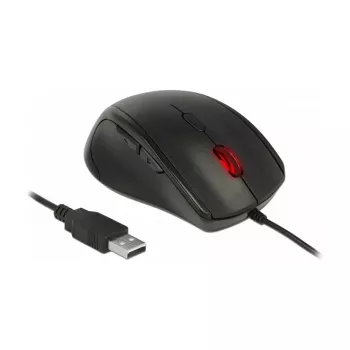 Pelė DeLOCK 12548 Office kairiarankė USB Type-A optinė 2400 DPI