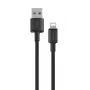 USB-A į Lightning laidas Orsen S9L 1 m 2.1A – juodas