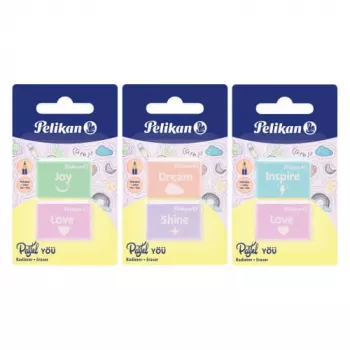 Trintukas Pelikan 606196 Plastikinis Įvairių spalvų 2 vnt.