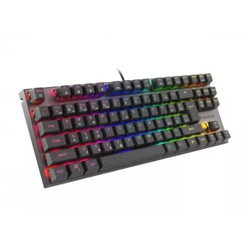 Žaidimų klaviatūra GENESIS THOR 303 TKL CZ/SK RGB apšvietimas mechaninė raudona juoda Hot Swap
