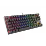 Žaidimų klaviatūra GENESIS THOR 303 TKL CZ/SK RGB apšvietimas mechaninė raudona juoda Hot Swap