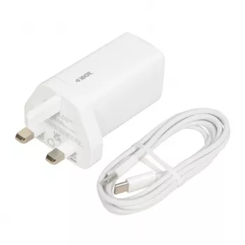 iBOX C-65 White, GaN 65W universalus įkroviklis su UK kištuku