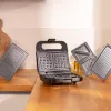 Cecotec sumuštinių keptuvė Rock’nToast 4in1, 1000 W, 4 plokštės, juoda