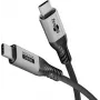 Goobay USB-C laidas USB4 2.0 versija 1,5 m juodas sidabrinis - 240 W 80 Gbit/s galia (74776)