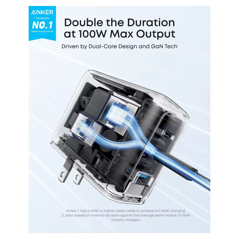 Anker B121BGZ1 maitinimo adapteris pilkas