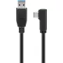 Goobay USB-C™ į USB A 3.0 laidas 90°, juodas, 1,5 m - USB 3.0 kištukas (A tipo) > USB-C™ kištukas (66502)