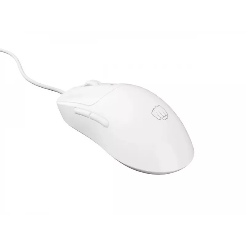 Žaidimų pelė Fury Tanto T4 – 12000 DPI, RGB, balta, USB